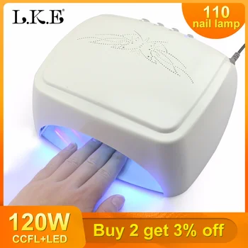 

LKE 60W CCFL Professional Nail Lamp LED Manicure UV Lamp for Drying Nail polish Auto-induction LED Phototherapy Dryer UV lamp