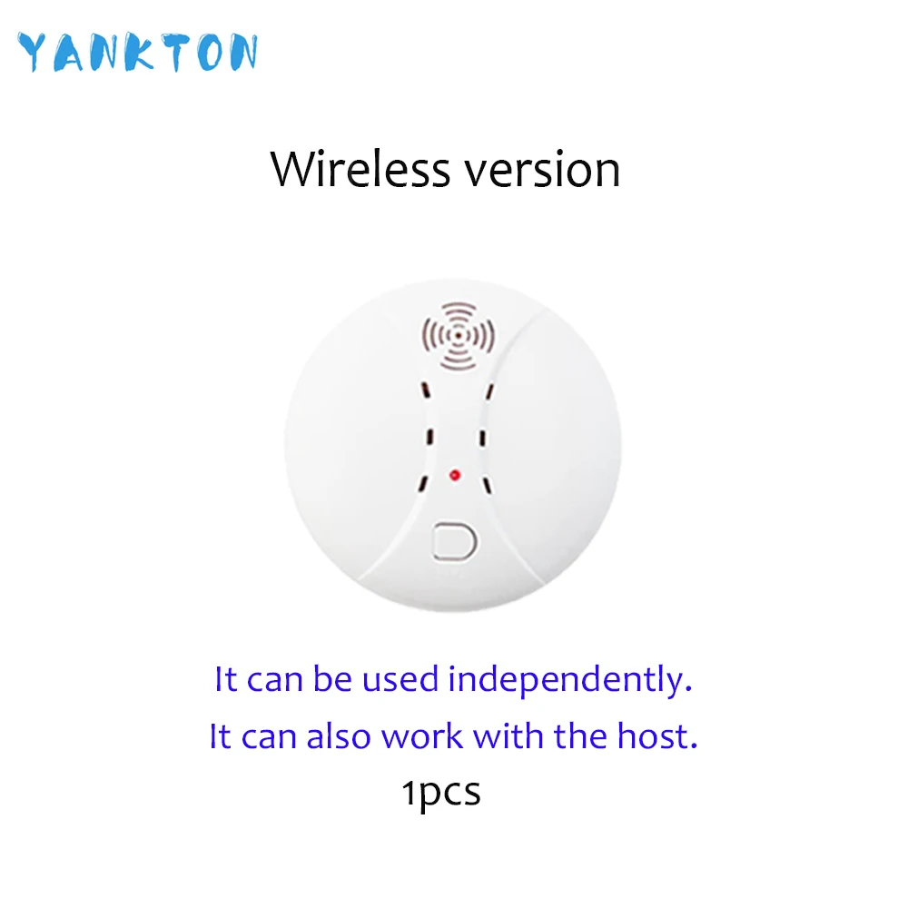 YK-010-WSD-S10 Домашняя безопасность беспроводная сигнализация детектор дыма домашняя система охранной сигнализации датчик высокого качества независимая сигнализация детектор дыма - Цвет: YK-010-WSD-S10