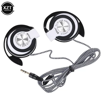 Cuffie cablate da 3,5 mm Cuffie HIFI per bassi pesanti Cuffie over-ear regolabili con gancio per l'orecchio Auricolari musicali per telefono