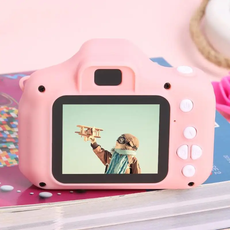  X2 Children Camera Mini HD 1080P Digital Photo Video Camera Intelligence 2-inch Color Display Suppo
