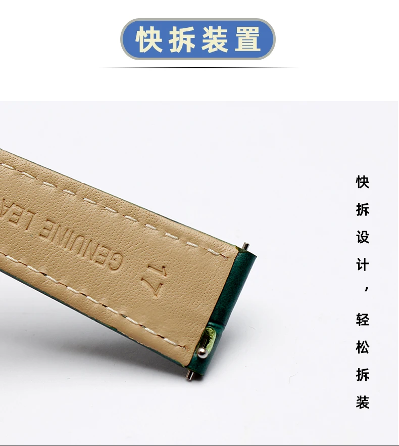 Aus echtem Leder Armband für Swarovski frauen Grün Submariner  