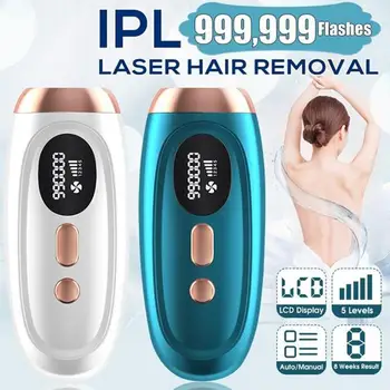 

New LCD Portable Mini Laser Hair Removal Device Freezing Bikini Hair Leg Epilator Armpit IPL Body Whole Painless Epilator P E3G0