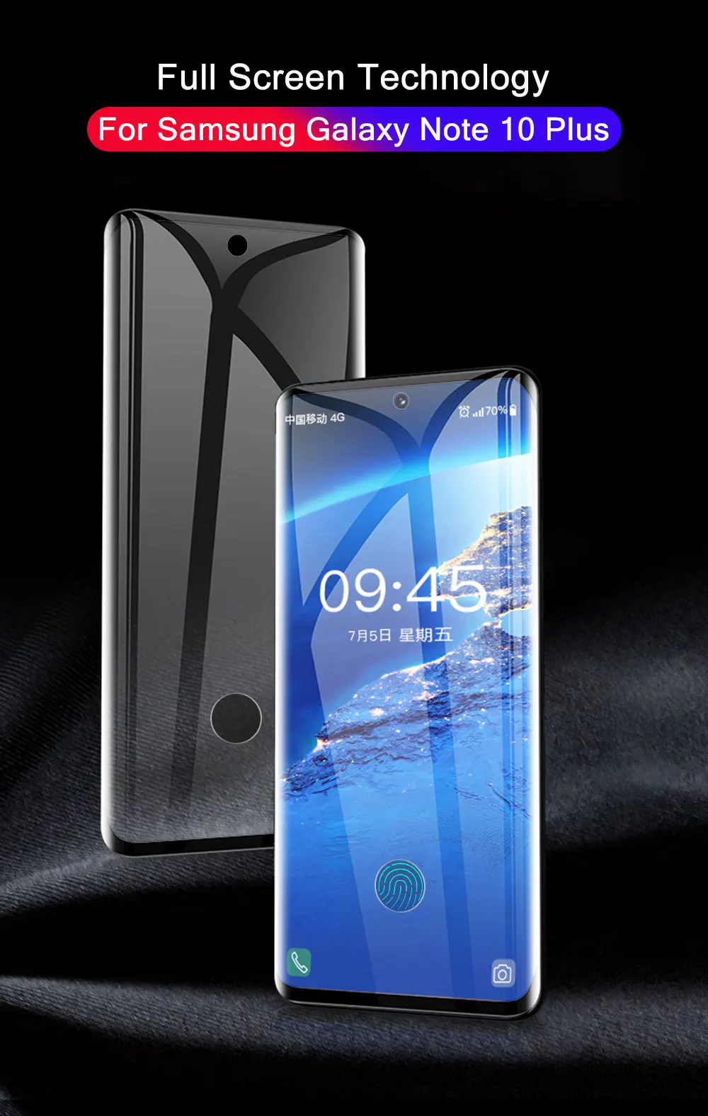 Полное покрытие стекло для samsung Galaxy Note 10 Plus Закаленное стекло Защитная пленка для экрана Galaxy Note 10 защитное стекло