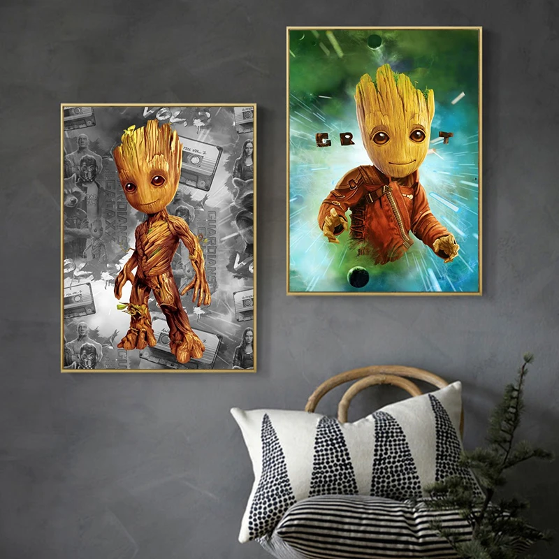 Toile De Peinture De Bebe Groot Personnage De Dessin Anime Marvel Affiches Murales Images D Art Pour Chambre D Enfants Decoration De La Maison Aliexpress Toile De Peinture De Bebe Groot Personnage De Dessin Anime Marvel Affiches Murales Images D Art Pour Chambre D Enfants Decoration De La Maison Aliexpress