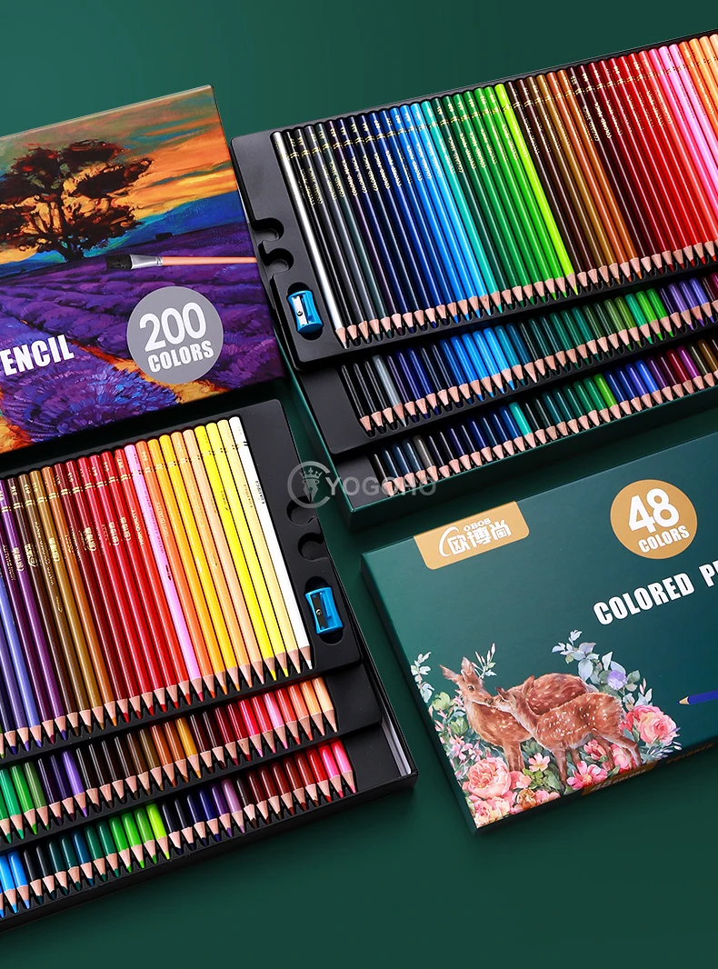  LEIGE 120/180/520 Colored Pencils Professional Set