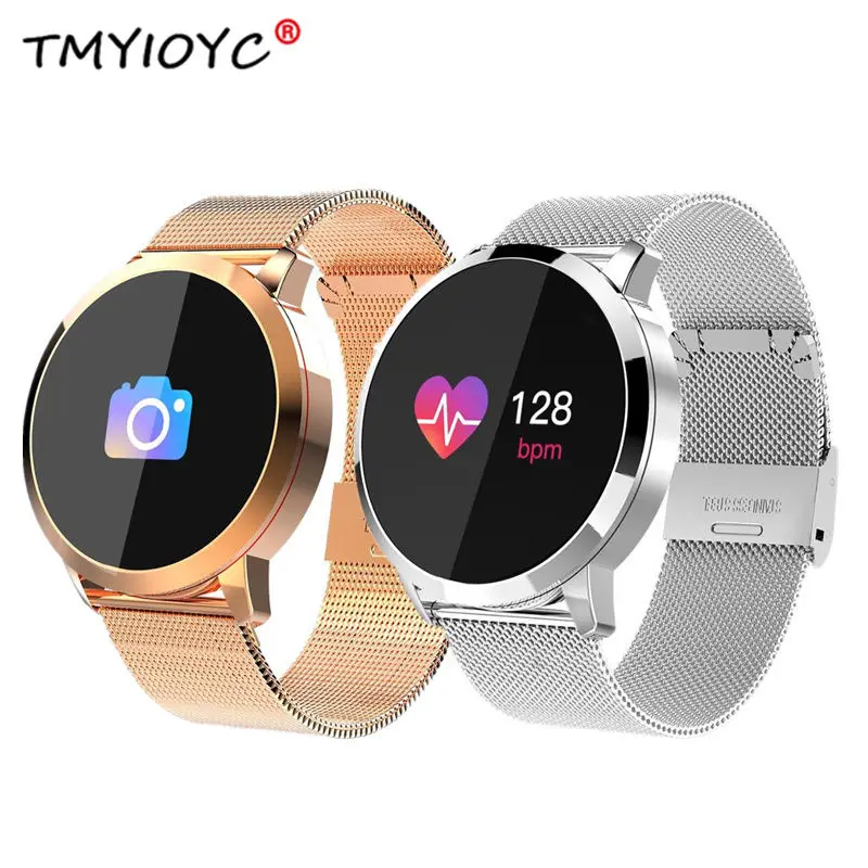 

Q8 Smart Watch OLED Color Screen Smartwatch women Fashion Fitness Tracker Heart Rate monitor