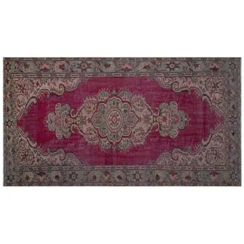 

Handmade Natural Vintage Turkish Area Rug 158x297 Cm-5'2''X9'9''