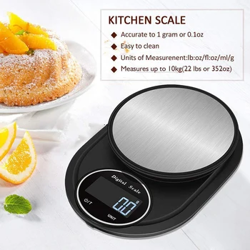 

LCD Digital Scale for Kitchen Food Precise Portable Cooking Scale Baking Scale Balance Measuring Weight Libra