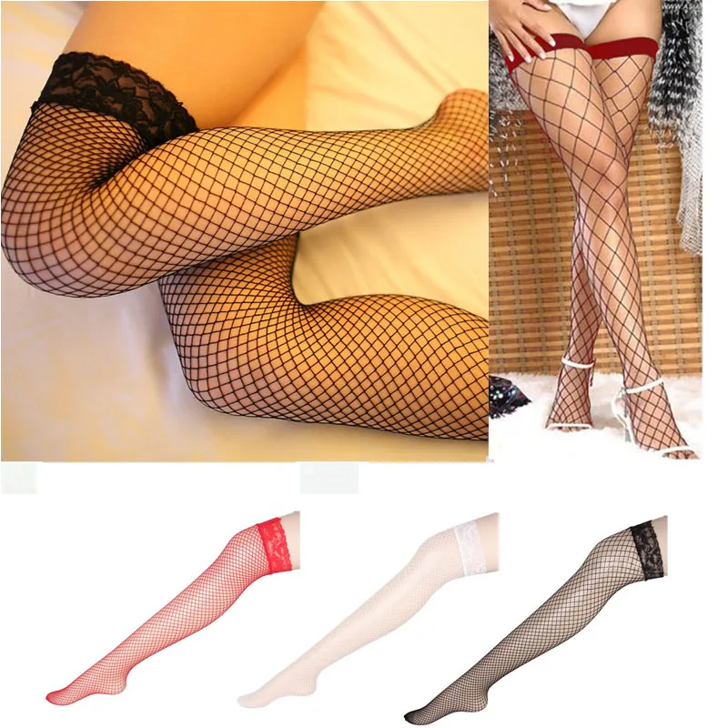 Сексуальные чулки в сетку, женские сексуальные кружевные топы, прозрачные чулки до колена, силиконовые чулки ажурные колготки, женские Чулочные изделия meias