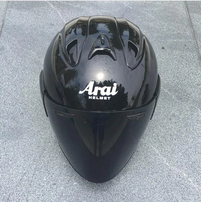 Для ARAI двойного применения мотоциклетный шлем в виде черепа Новинка Ретро-шлем полушлем для мотоцикла Размер m-xxl