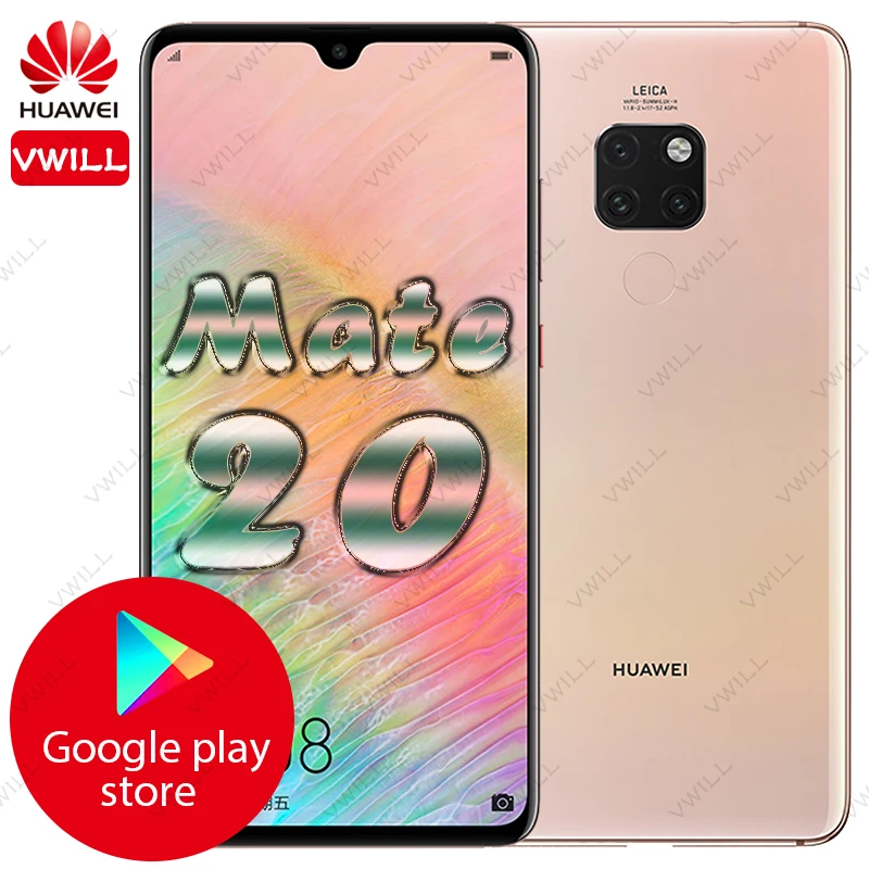Huawei Mate 20 телефон экран 6 35 дюйма Восьмиядерный процессор Kirin 980 суперзарядка 4000 мАч