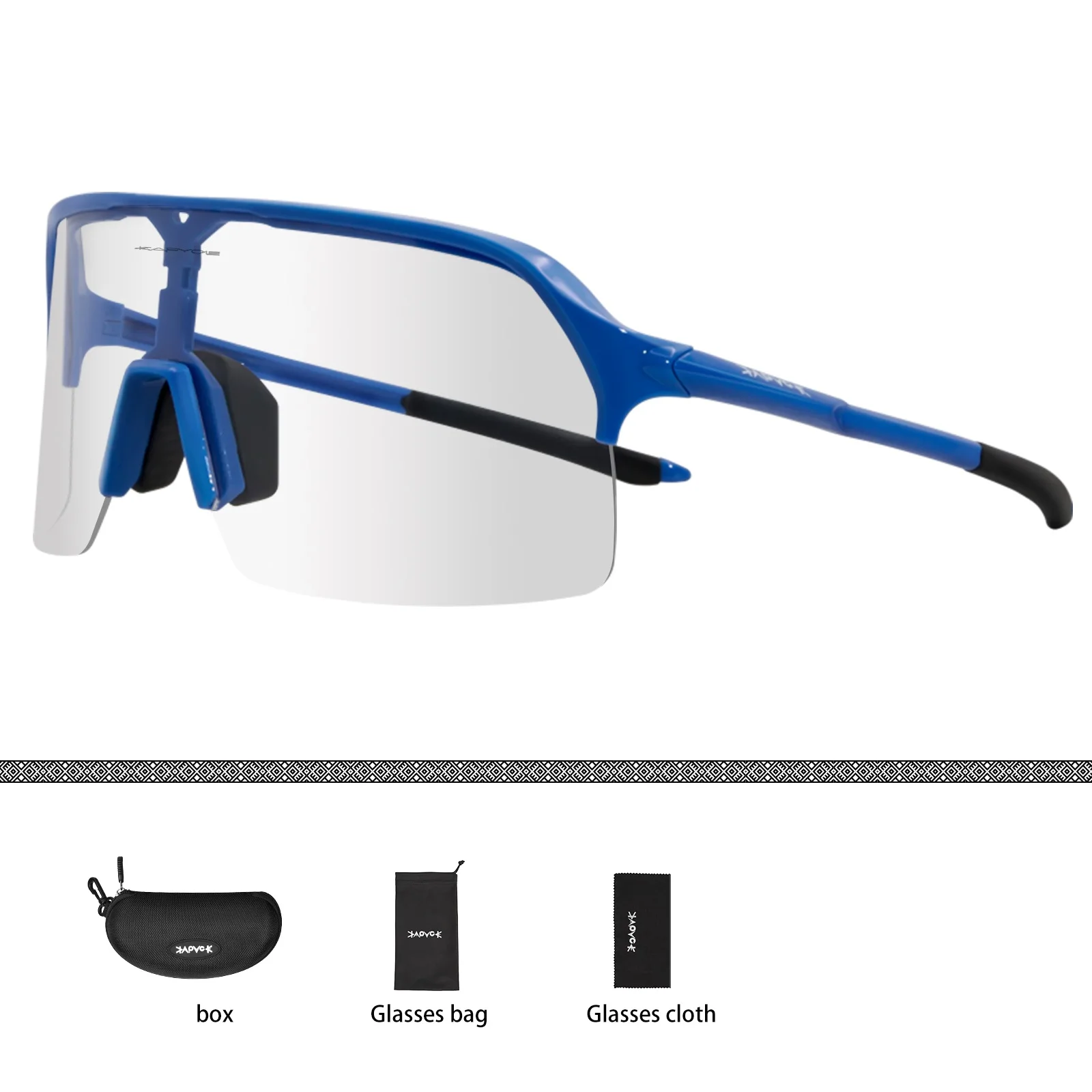 Fietsen Meekleurende 1 Lens Bril Heren Dames Racefiets Zonnebril Fiets MTB Sportbril Berg Rijden Vissen_voghion.com