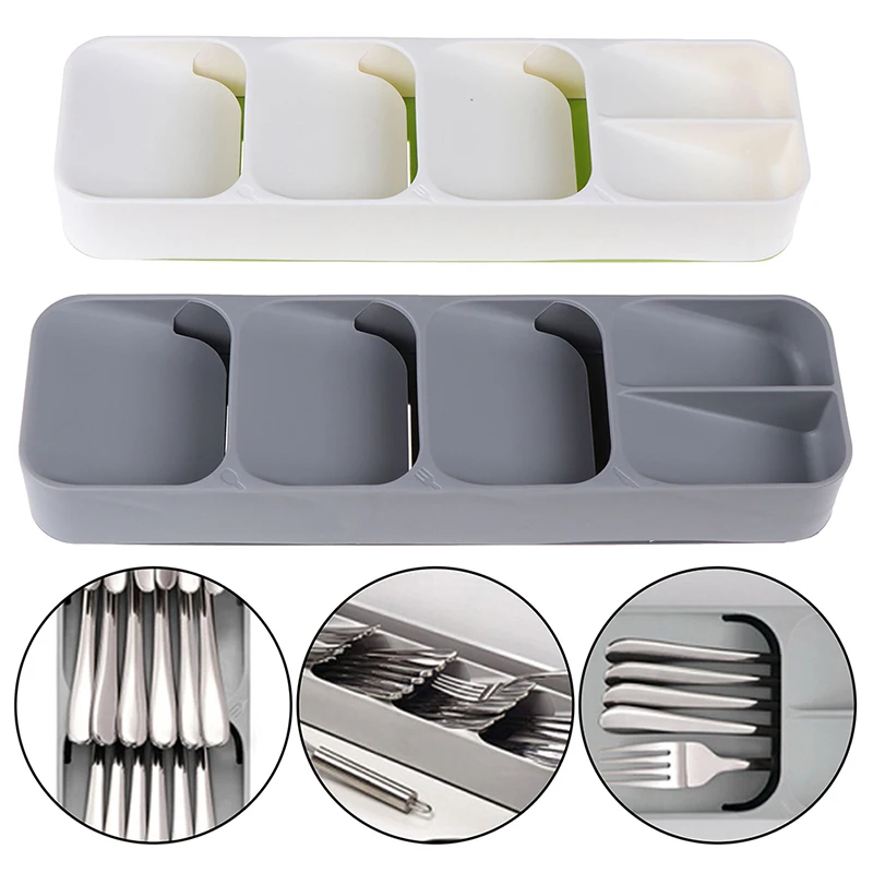 

Tray Spoon Cutlery Separation Finishing Storage Box Cutlery Organizer kitchen accessories organizer practical Drawer Organizer
