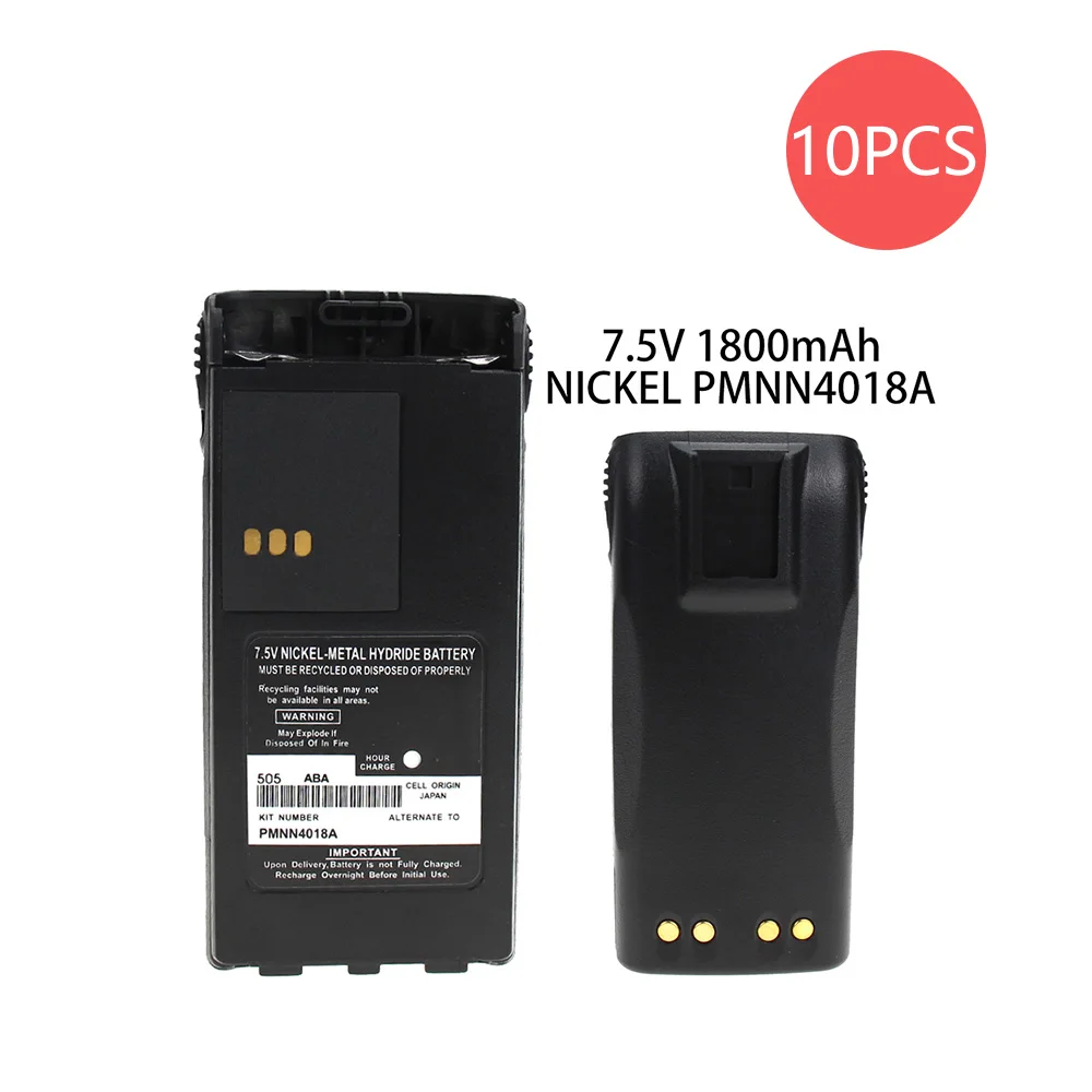 Black 10X запасная Батарея Часть № PMNN4017, PMNN4018, PMNN4018AR для Motorola CT150, CT250, CT450, два-аккумулятор для системы радиосвязи - Цвет: Black