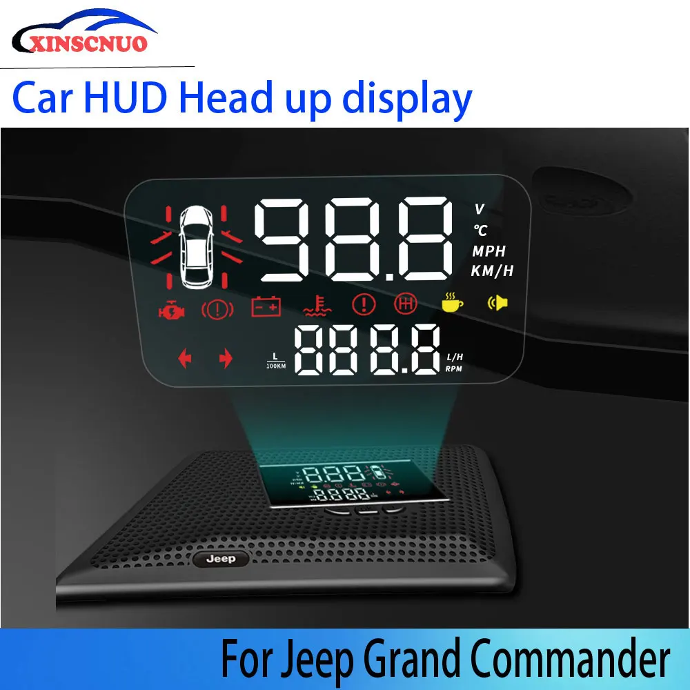 

Car HUD Head Up Display For Jeep Grand Commander 2018~2019 Speedometer Projector Safe Driving Screen Airborne computer