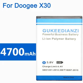

GUKEEDIANZI 4700mA Rechargeable Mobile Phone Li-polymer Battery BAT17613360 For DOOGEE X30 Replacement Stable Voltage Batteries