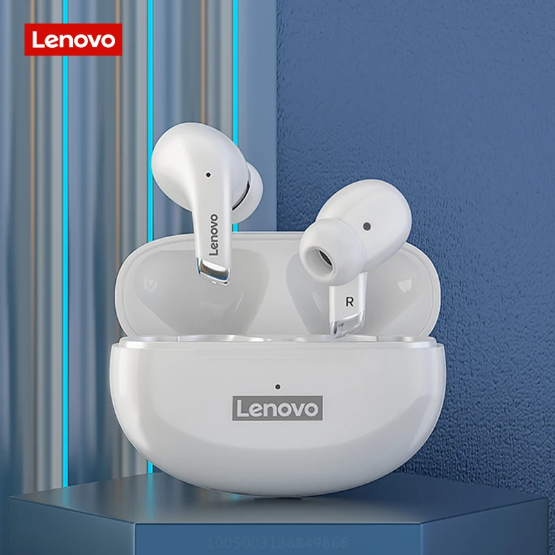 TWS-стереонаушники Lenovo LP5 с поддержкой Bluetooth 9D Hi-Fi спортивные водонепроницаемые
