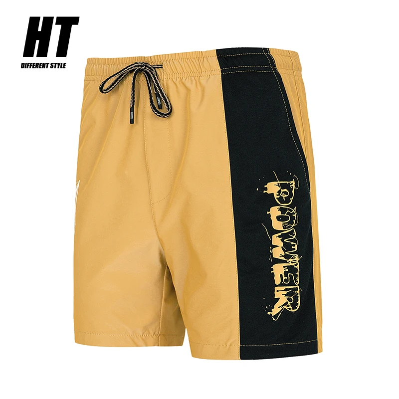 Pantalones de chándal informales para hombre, Shorts de entrenamiento de retales transpirables, para correr, con cintura elástica, para gimnasio y Fitness