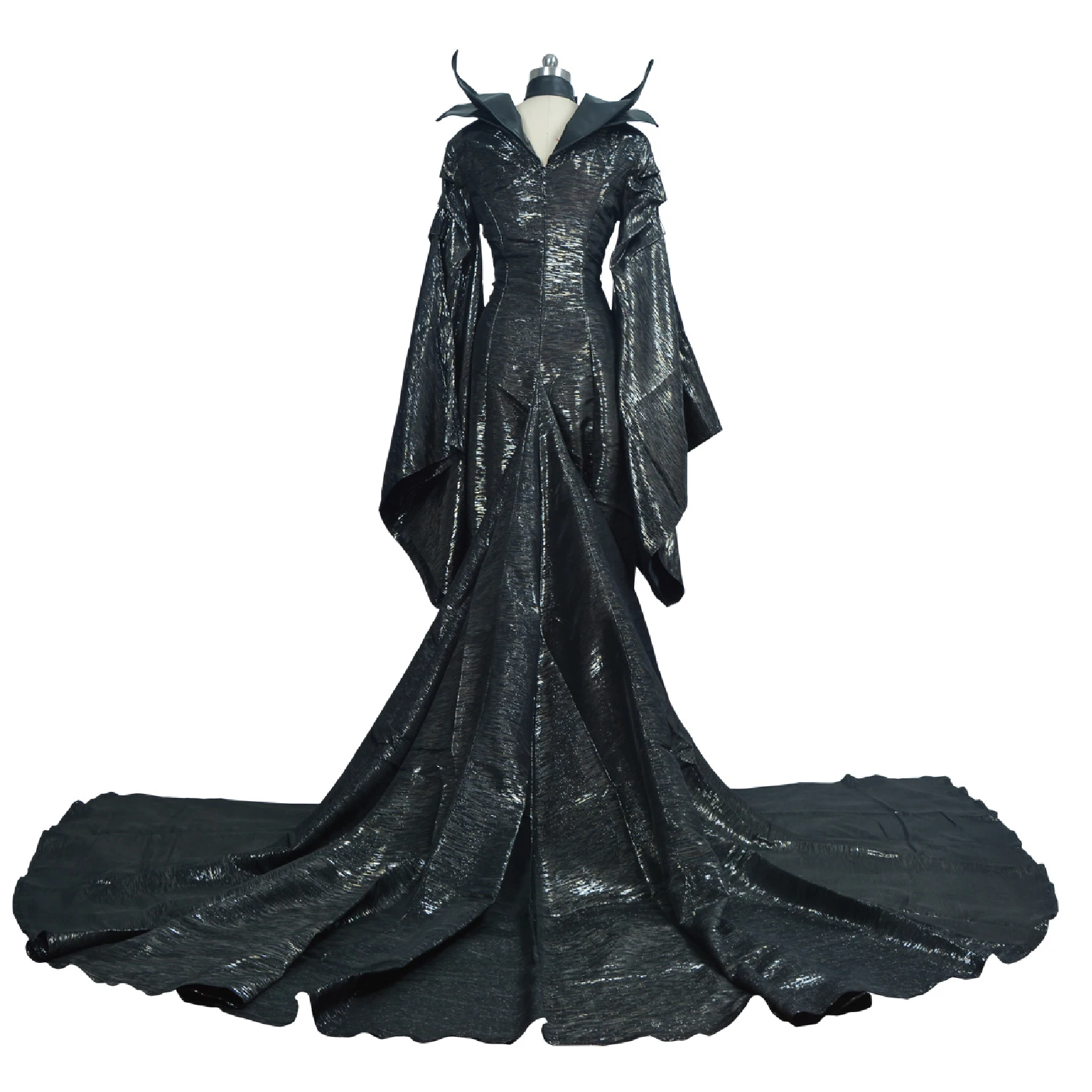 Костюм малефисенты из фильма «злая ведьма»; костюм для костюмированной вечеринки на Хэллоуин; нарядное платье для вечеринки