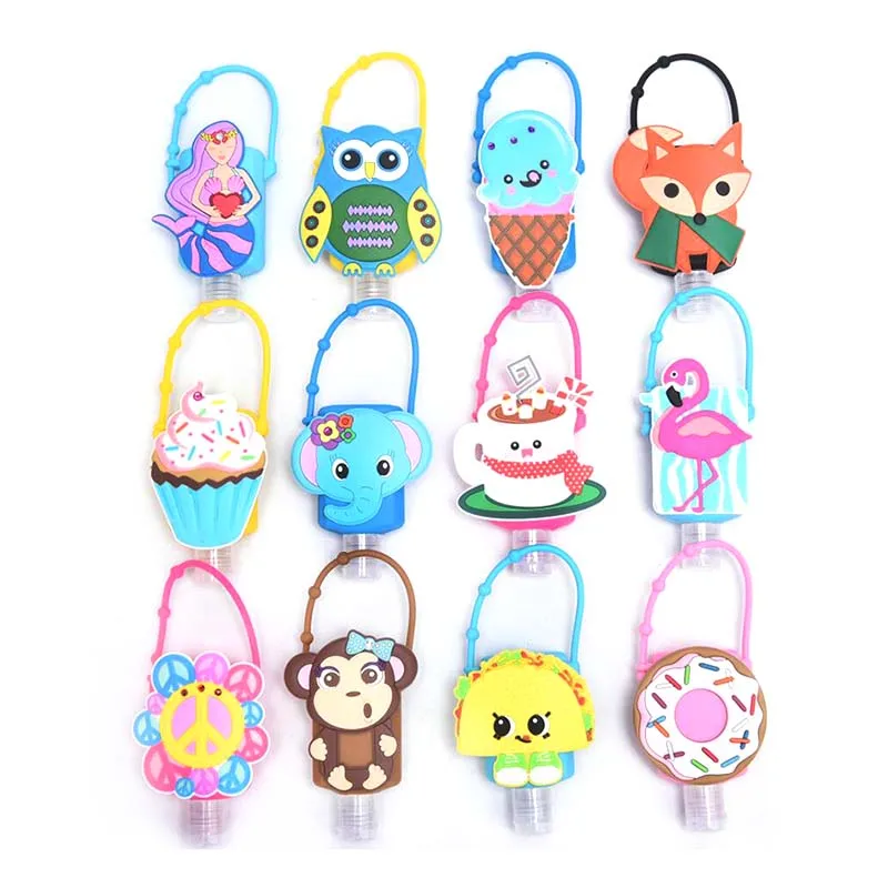 

Cartoon Mixed Silicone Bath Baby Shower Hand Sanitizer Bottle Travel Soap Holder