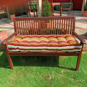 

Long Cushion Thickening Garden Chair Cushion Solid Color Home Seat Mat Floor Cushion 130x45CM Bench Cushion
