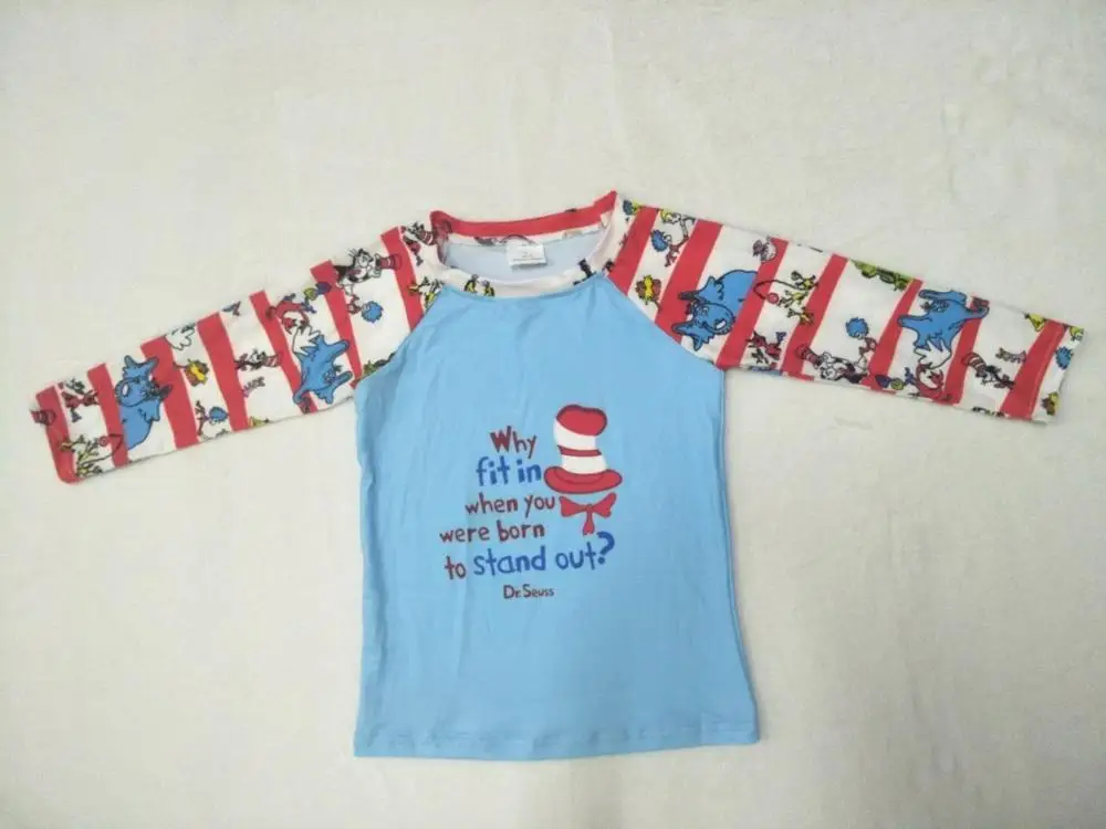 

Wholesale/retail hat patten baby boys girls long sleeve t shirt cute cartoon letter autumn kids children's clothing tops gxj