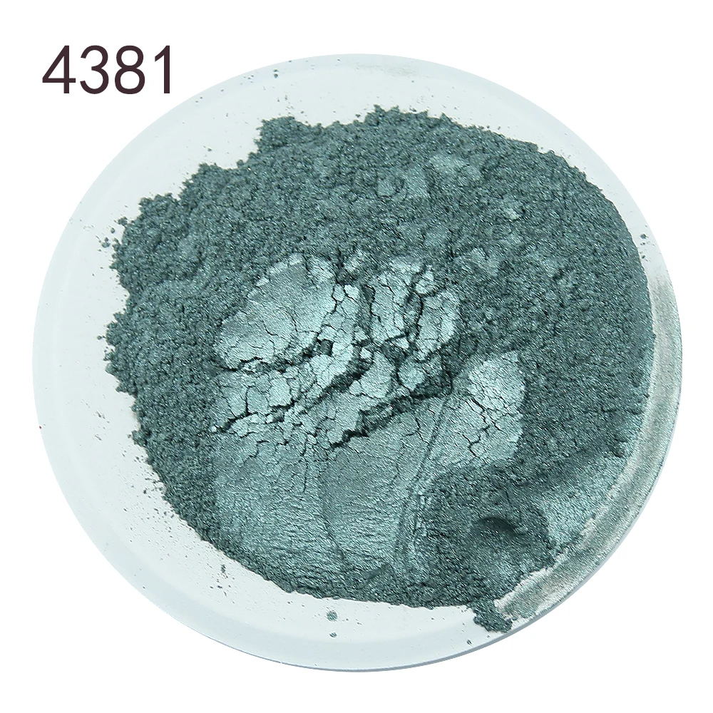 50 г серебристо-серый порошок слюды пигменты~ натуральная перламутровая слюда порошки металлический краситель для ногтей Косметический лак для мыла - Цвет: 4381