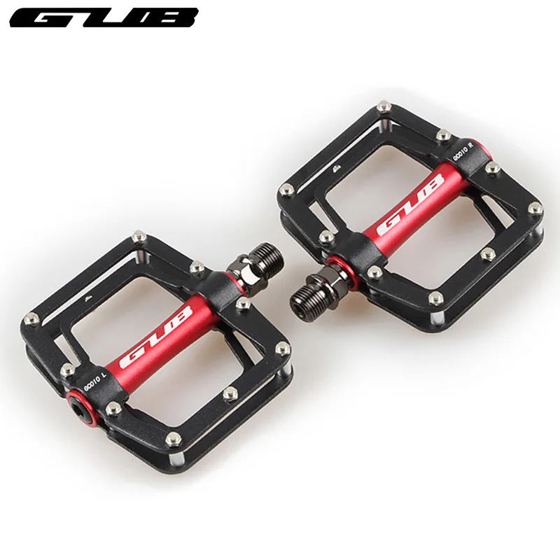GUB GC-010 DU герметичный подшипник, 3 цвета, велосипедные педали, 305 г, платформа из алюминиевого сплава, 9/16 дюймов, CR-MO, детали шпиндель для велосипеда, педаль