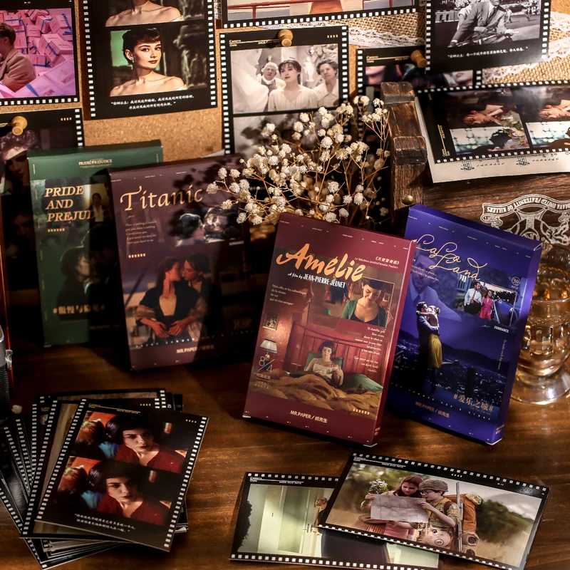 Yoofun 30pcs/pack Classic Movie Postcards Retro Post Card Poster
