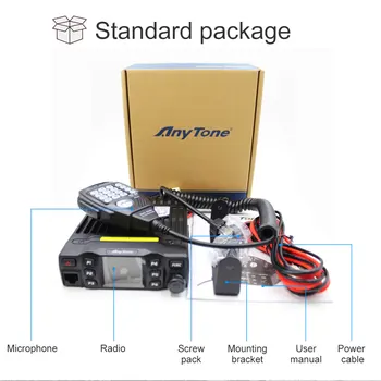 AnyTone AT-778UV 25W Dual Band 136-174 & 400-480MHz Amateur Radio 200 channels Walkie Talkie VOX Mobile Radio 6
