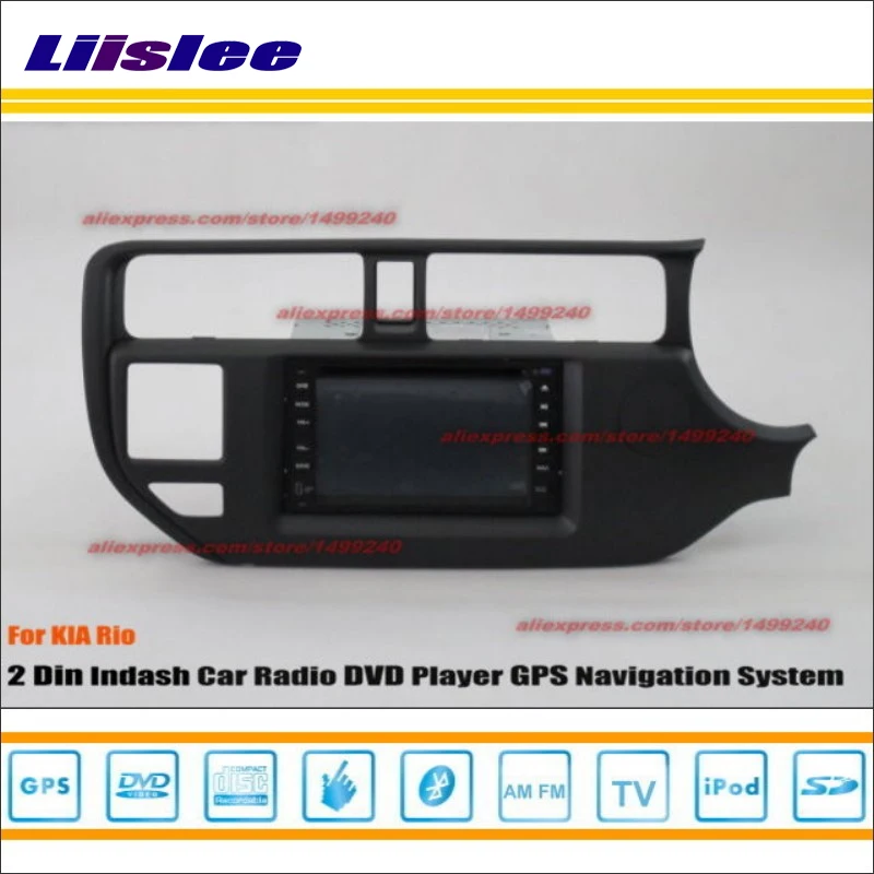 Для Kia Rio правый руль RHD 2012 ~ 2015 Радио DVD плеер GPS навигационная система двойной Din