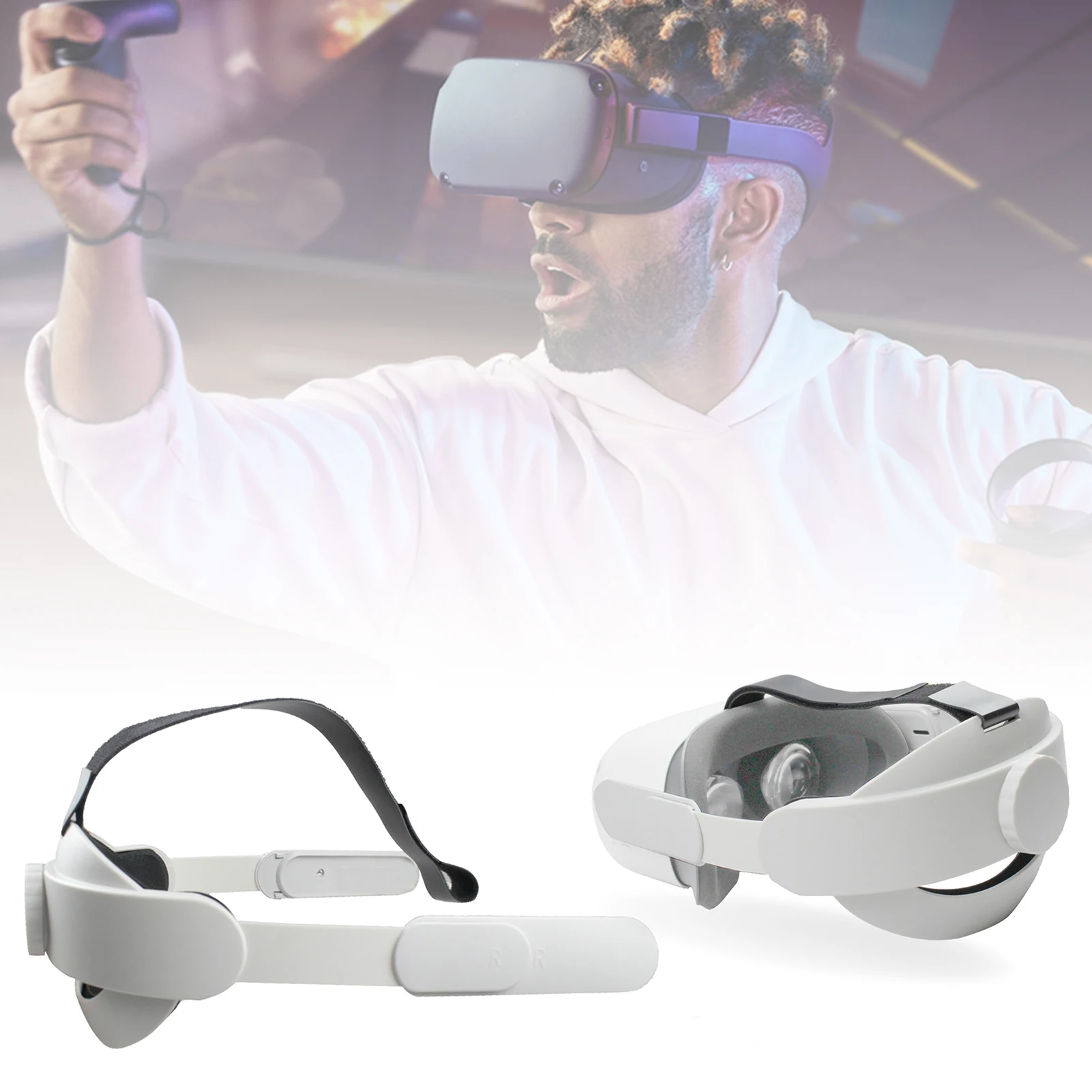 Adjustable For Oculus Quest 2 Head Strap VR Elite Strap Comfort Improve Supporting Forcesupport Reality Access Increase Virtual