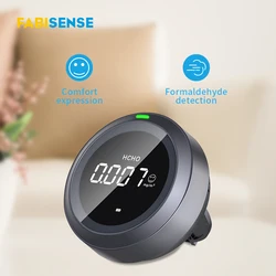 FABISENSE – détecteur professionnel de formaldéhyde, moniteur de qualité de l'air, capteur HCHO, analyseur de gaz d'intérieur Portable, écran LCD, PTH 1 