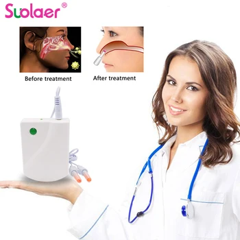 

Dropship Rhinitis Sinusitis Cure Therapy Nose Treatment Nose Massage Device Cure Hay Fever Low Frequency Pulse Laser Health Care