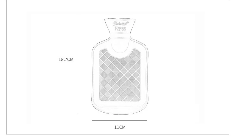 Вельветовый комплект одежды для принцессы, бутылка для горячей воды, теплый живот, ручная инъекция воды, грелка для девочек, теплая сумка для рук