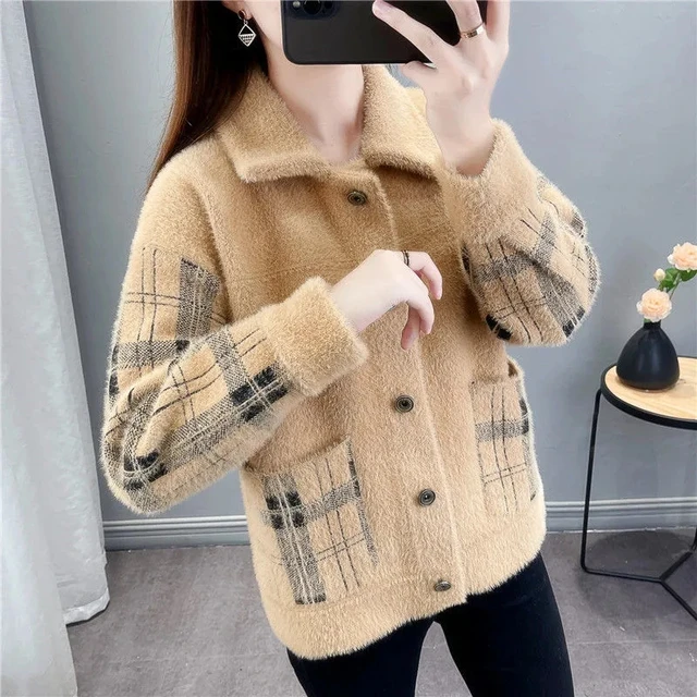 Vintage Mink Sweater Knitted Jacket