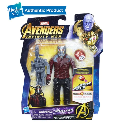 Hasbro Marvel Мстители 3 Бесконечная война " супер герой Железный человек Тор Капитан Америка фигурка Коллекционная детская игрушка для девочек и мальчиков - Цвет: E1413-STARLORD