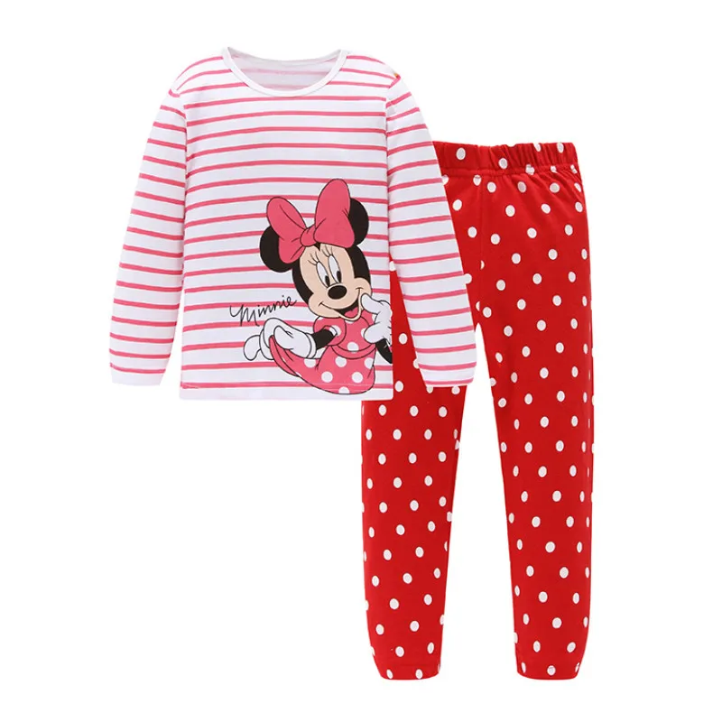 Kids Pyjamas Children Sleepwear Baby Pajamas Set Cartoon Mickey Minnie Cars Spiderman Boys Girl Pijamas Cotton Nightwear Clothes baby clothes boy