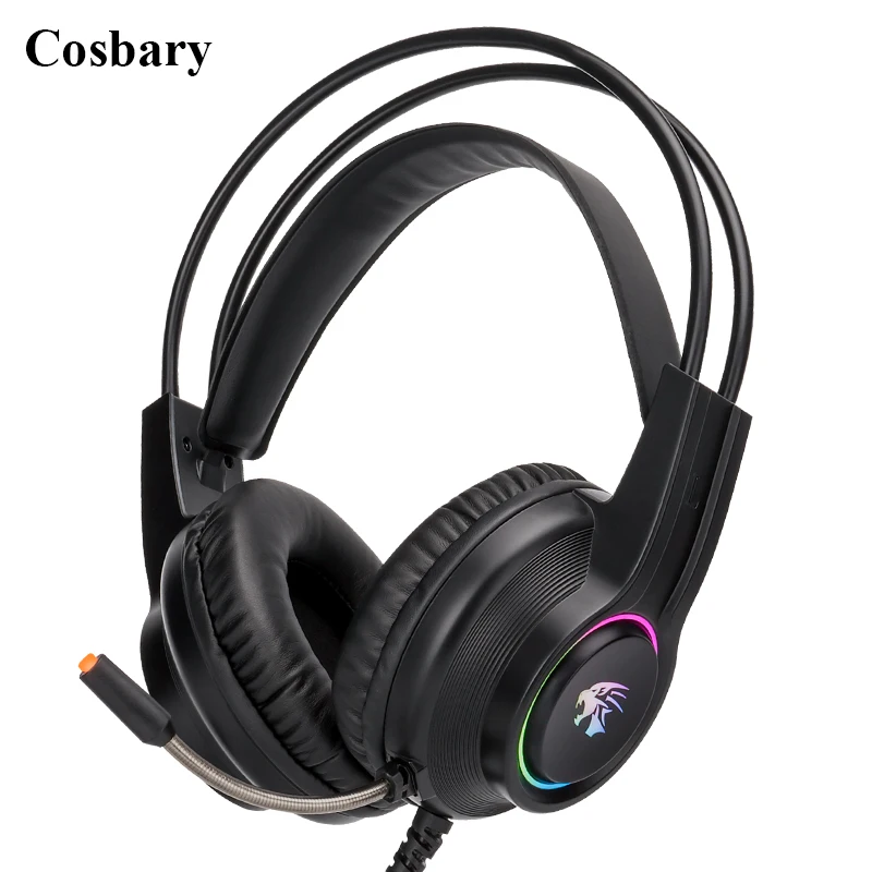 

Gaming Headset for Ps4 Xbox One PC 3.5mm RGB LED Wired Headphones with Microphone Stereo Sound for Laptop Switch Smart-Phone