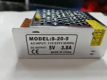 

Yqwsyxl Switching Power Supply High Quality S-20-5 Switch 5VDC 3.8A 25W transformer Power Supply 5V 3.8A