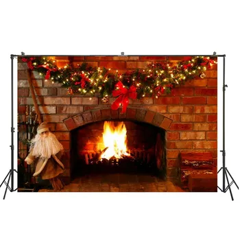 

HuaYi wonderful boken light decoration brick wall background backdrops for chrismas day photoshoot backdrops D-9015