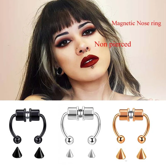 Stainless Steel Nose Ring | Stainless Steel Jewelry | Piercing Jewelry -  1pieces Fake - Aliexpress