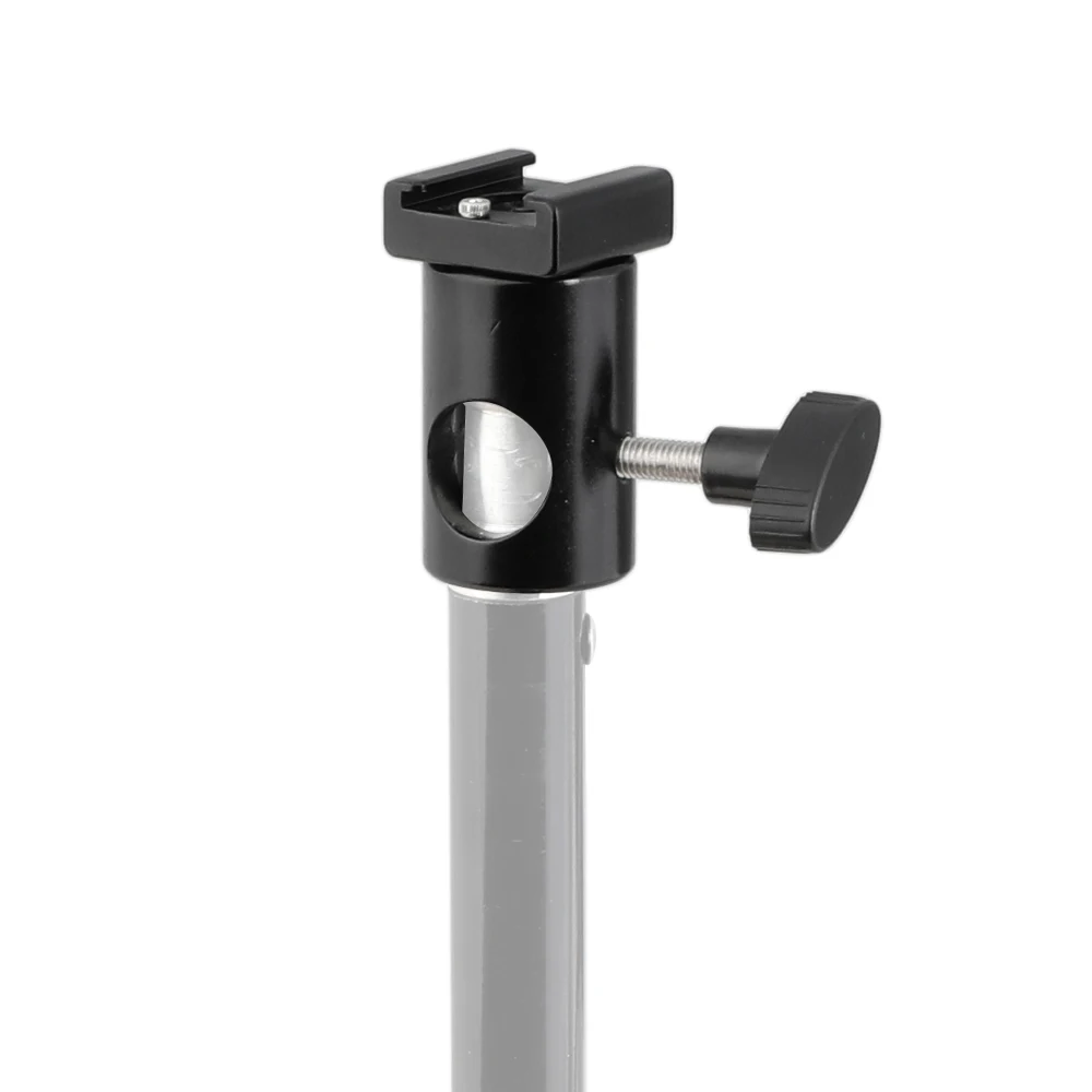 

HDRIG Light Stand Head With Cold Shoe Mount Adapter for Camera Accessories
