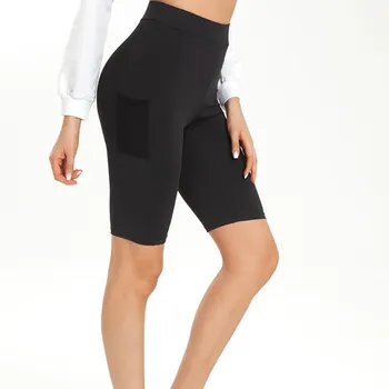 

Women's Cycling Shorts Mid Thigh Stretch Sports Wear Fitness Leggings Sweatpants With Pocket Dancing Gym Biker Hot Shorts