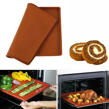 

Silicone Baking Dishes Eco-Friendly Pastry Bakeware Baking Tray Oven Rolling Home Kitchen Bake Ware Mat Sheet Kitchen Tools