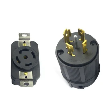 

120/208 V Connectors Generator Cords Tools Set For NEMA L21-30P L21-30R 30A 120
