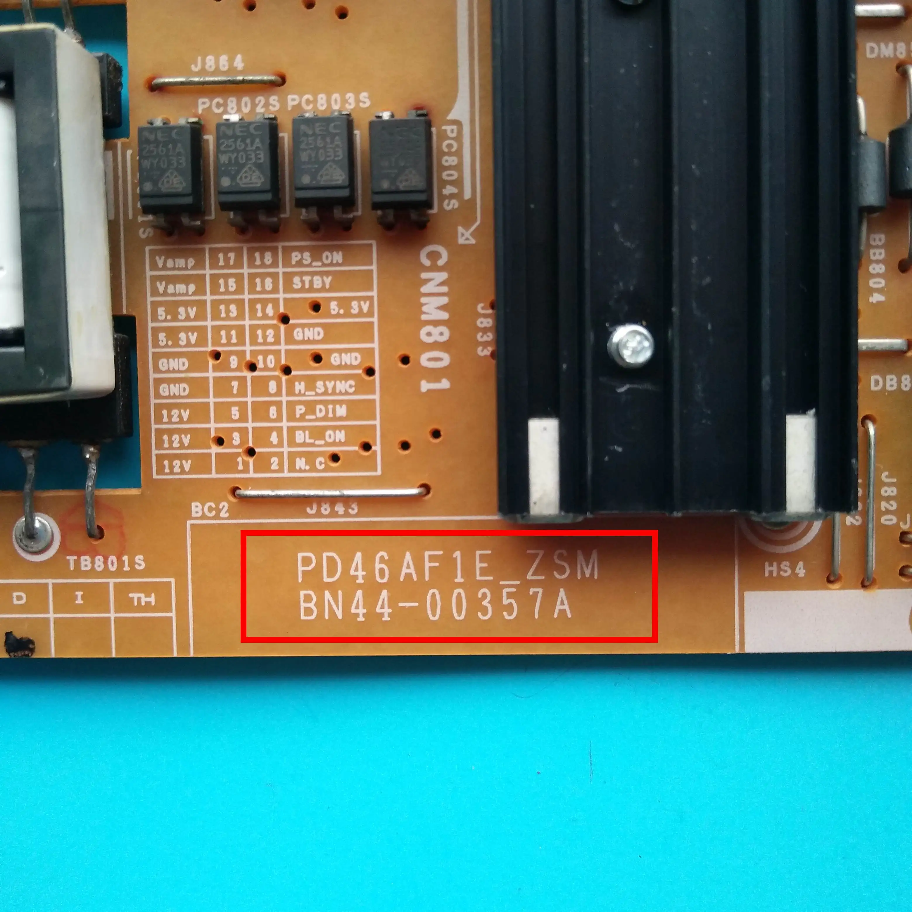 Мощность доска для samsung 46 дюймов ЖК-дисплей ТВ UA46C5000QR UA46C6900UF BN44-00357A PD46AF1E-ZSM тест