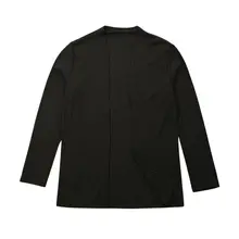 Весенне-осенний Мужской приталенный вязаный кардиган, Однотонный свитер с длинным рукавом, повседневная трикотажная куртка, черный, белый, серый, хаки