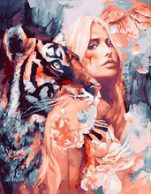  HUACAN Paint By Number Figure Drawing On Canvas Girl DIY Pictures By Numbers Hand Painted Paintings Art Gift Kits Home Decor 