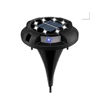 

8pcs 8 LED Landscape Pathway Decorative Yard Outdoor Garden Solar Power Corridor Lawn Ground Light Bright Sidewalk Driveway